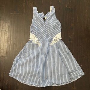 Miami Blue and White Striped Dress